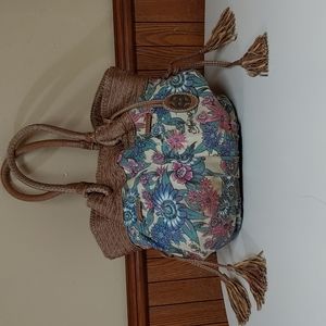 Marc Ecko Floral Drawstring Large Bucket Bag